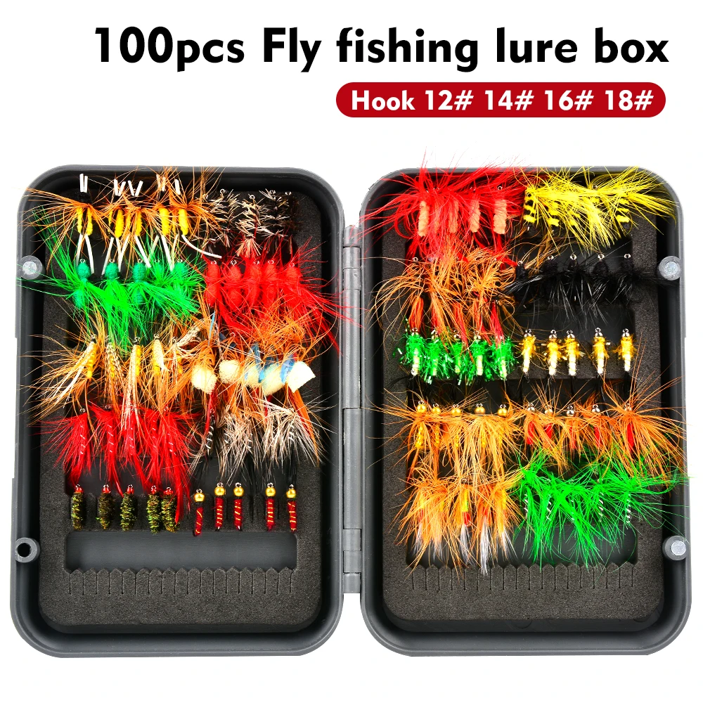 Proberos Kit de moscas para pesca — secas, húmedas y ninfas - imagen 5