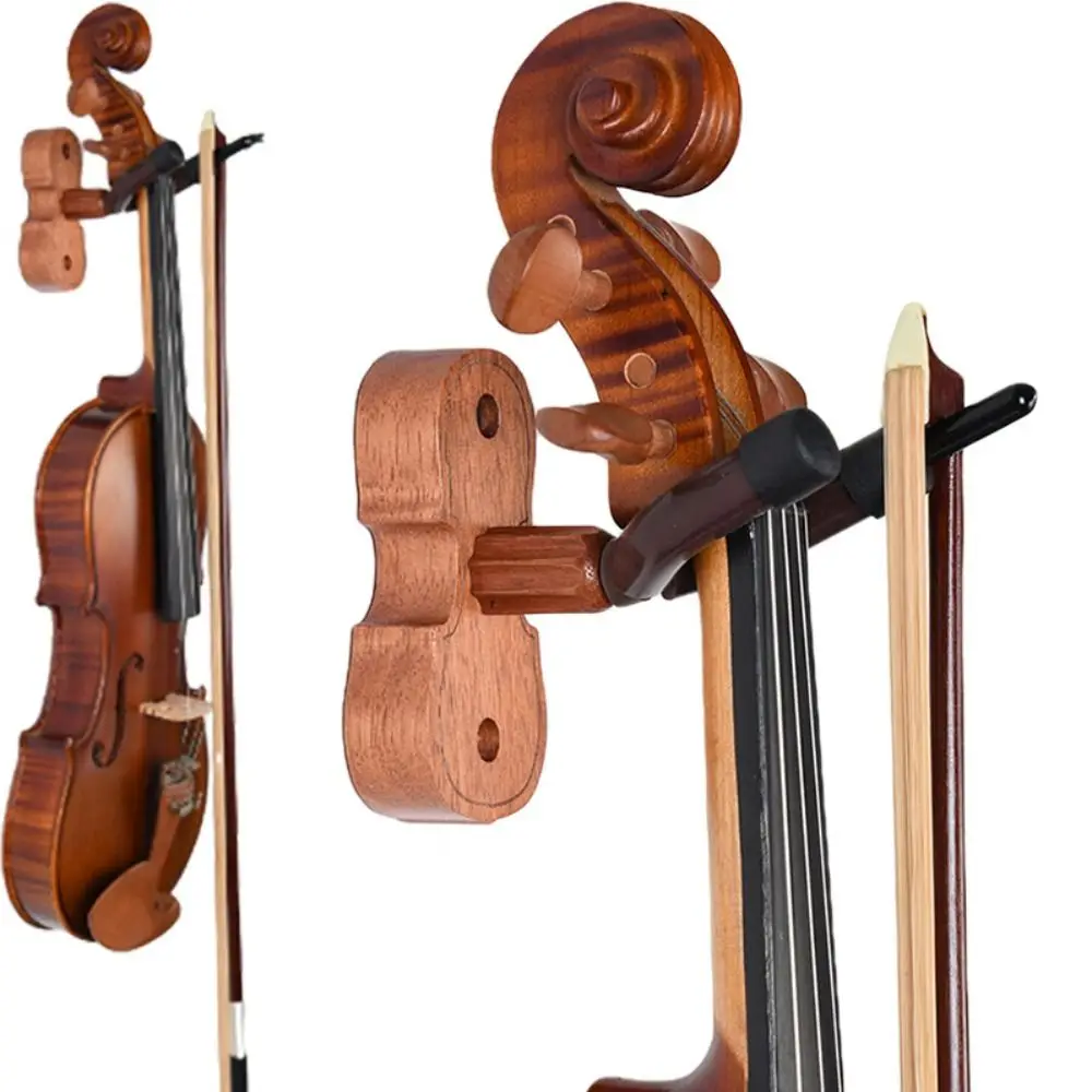Soporte para violín con almohadillas de silicona protectoras