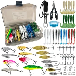 Kit de señuelos metálicos Vib FREE FISHER para pesca