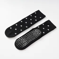 Calcetines antideslizantes de algodón con silicona jacquard yoga