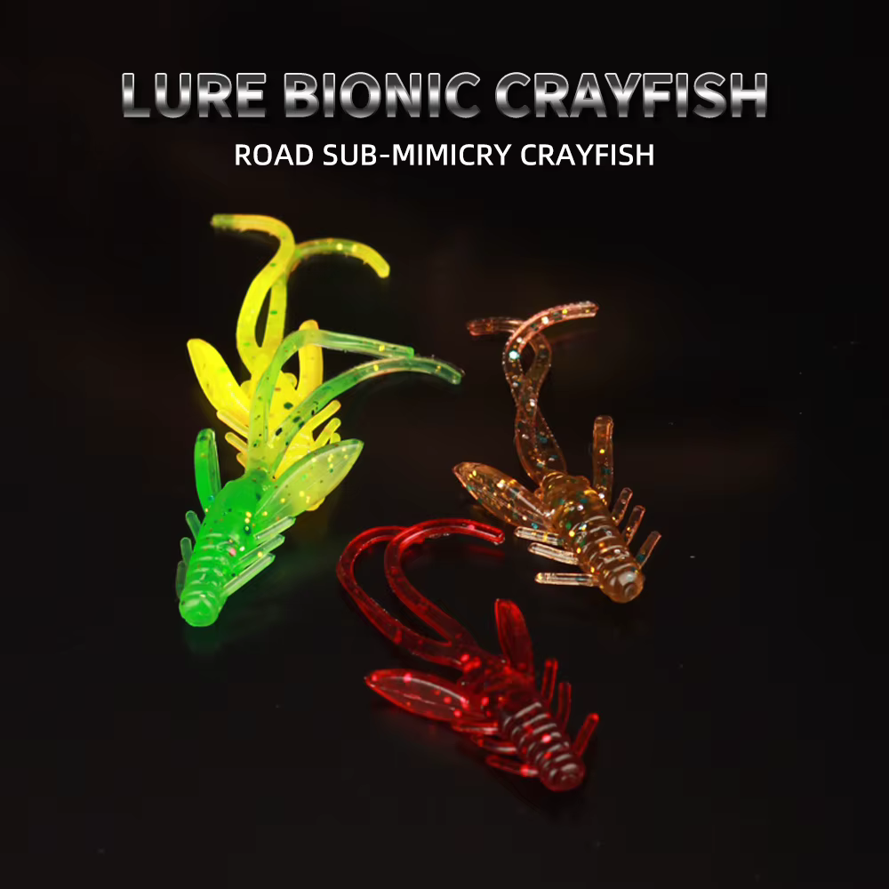 NGB DoliveCraw Señuelo suave de camarón 60mm Twintails Craws - imagen 2