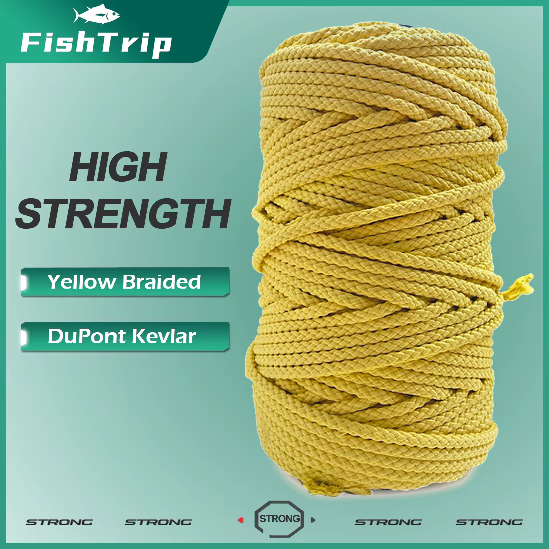 Línea Kevlar Trenzada FishTrip – Alta resistencia para pesca - imagen 2
