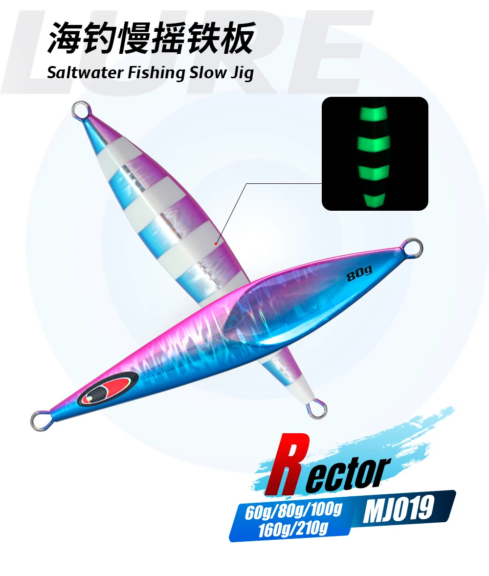 JIGGING PRO 60g Rector Slow Jig en acción