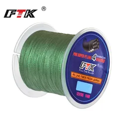 FTK Línea trenzada PE - 4 hebras, 0,10-0,40mm, 8-60LB, 114m de largo
