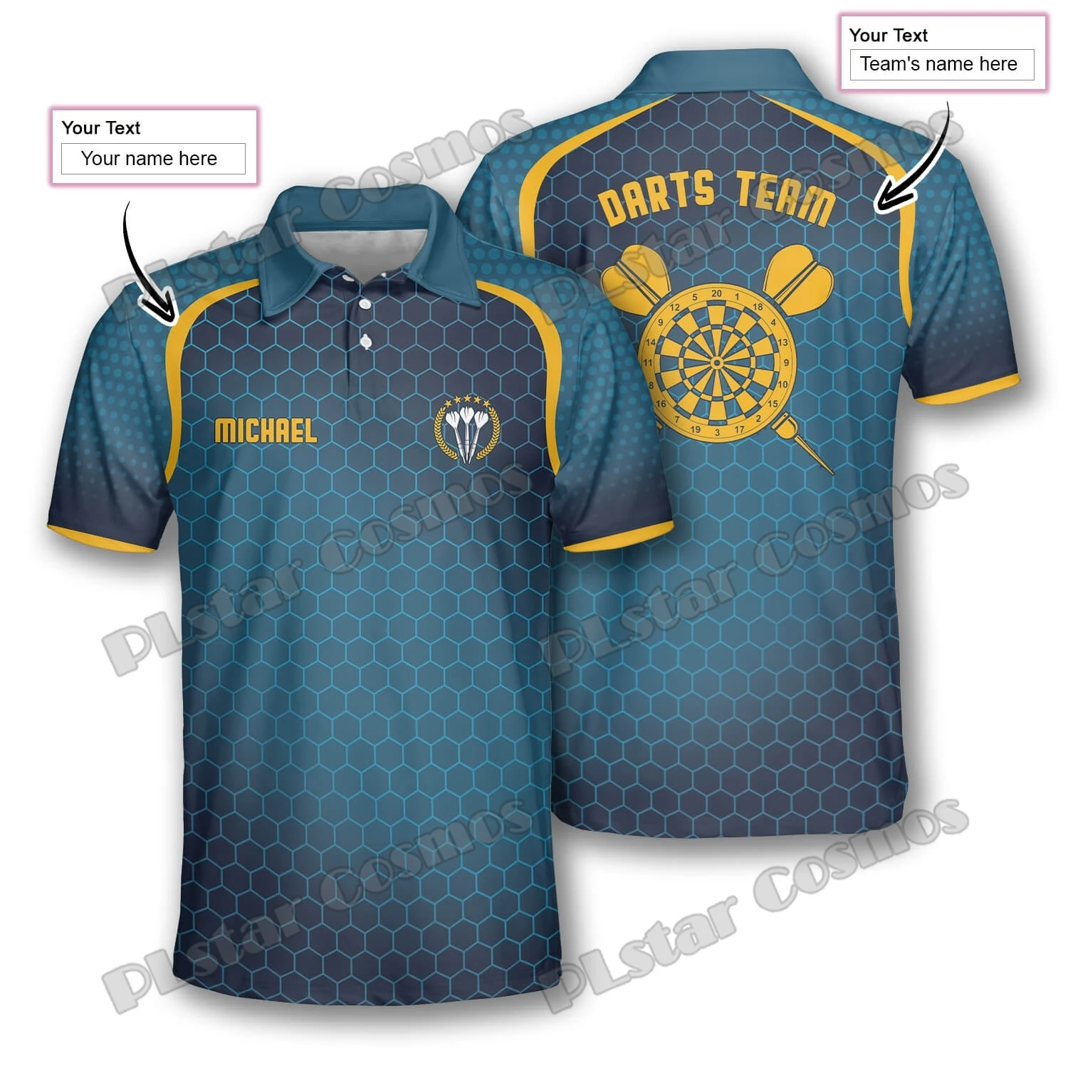 Polo de pesca técnico de alta gama estampado 3D para hombre - imagen 2