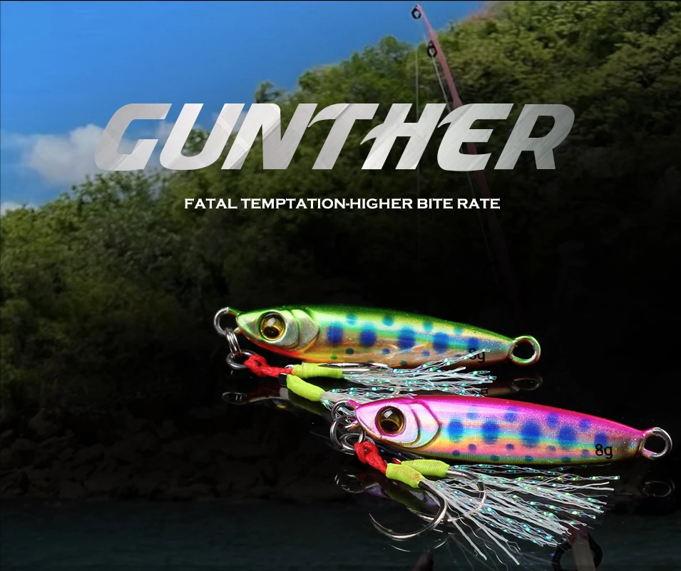 LETOYO señuelo tipo cuchara micro metálica para jigging lento