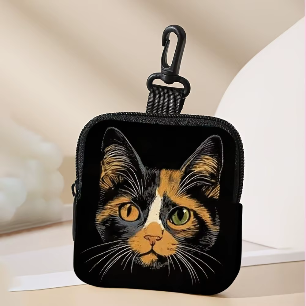 Monedero Mini con Diseño de Gato en PVC – Resistente al Agua y Portátil - imagen 3