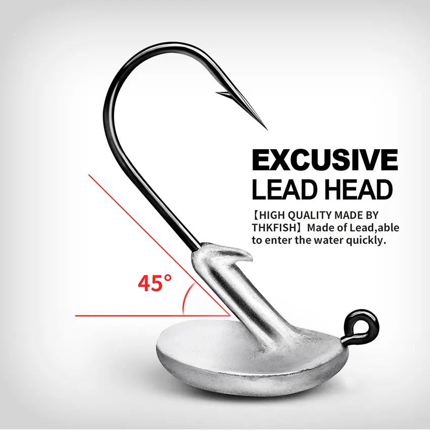 JYJ Anzuelos Jig Head afilados para vinilo - imagen 3