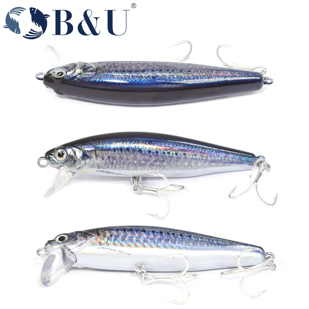 B & U Minnow 80mm – Jerkbait para lubina mar - imagen 5