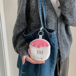 Cartera multifuncional con fresa, para tarjetas, auriculares y lápiz labial