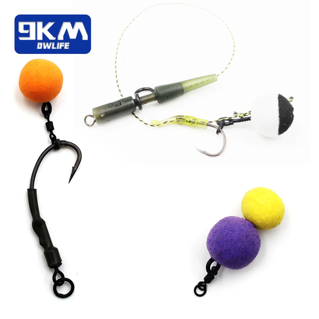 Tornillo giratorio para boilies - Acero inoxidable negro mate - imagen 2
