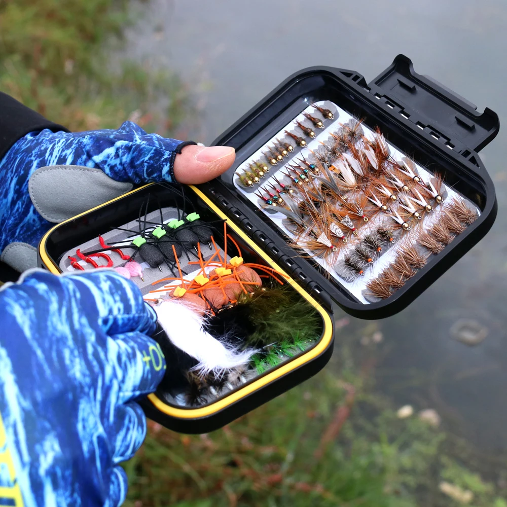 VtwinsInsect Kit de moscas artificiales en caja impermeable - imagen 5