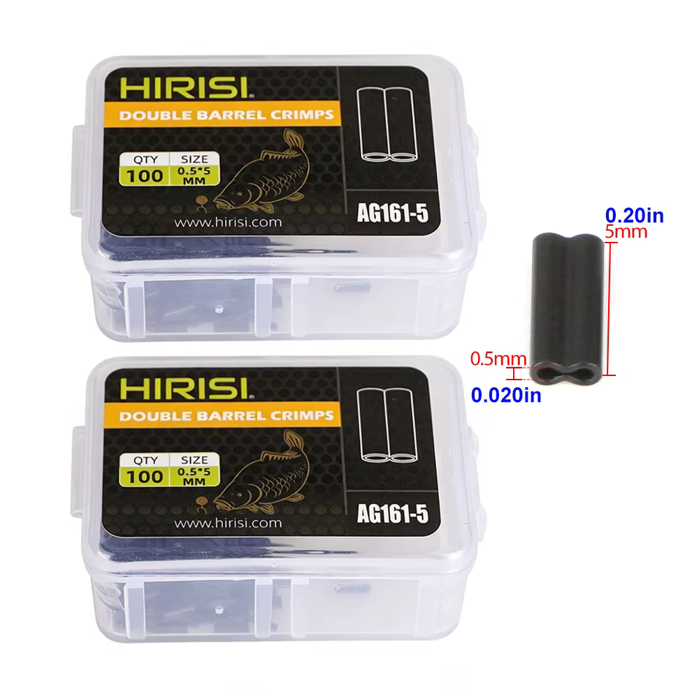 Tubos de Crimpado Dobles Hirisi AG161 para Línea Trenzada - imagen 4