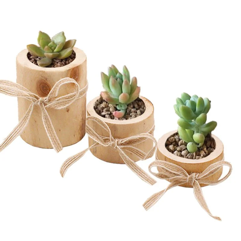 Portavelas de madera artesanal para bodas - Candelabro romántico - imagen 4
