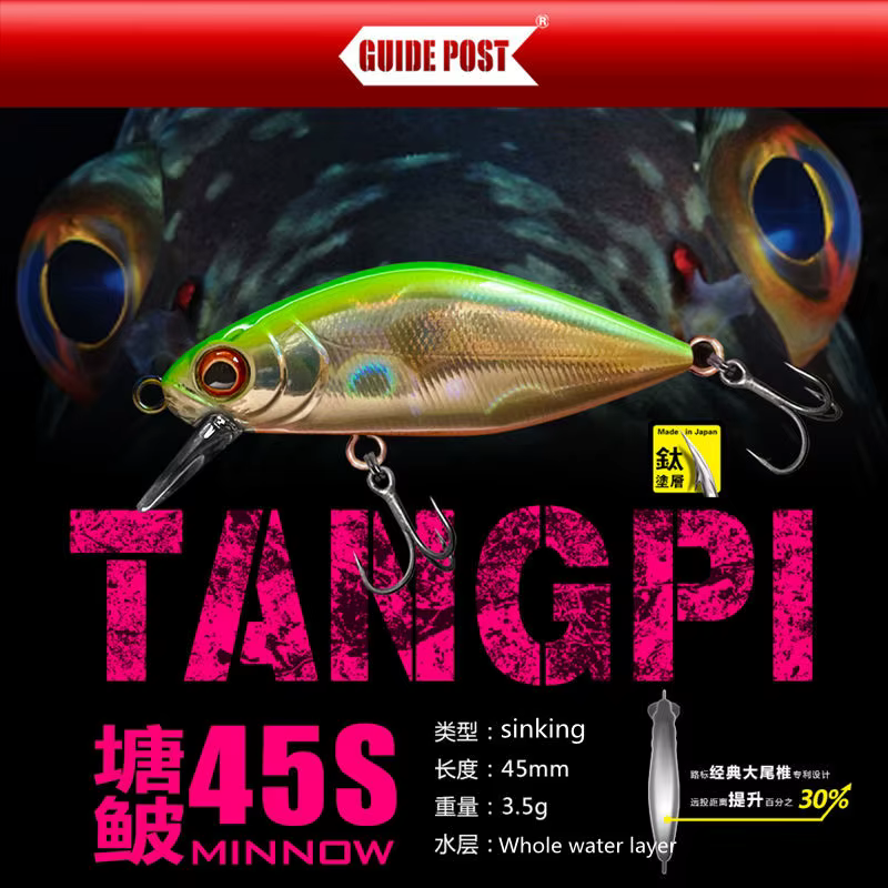 Tangpi Señuelo pececillo hunde - Wobbler lento para pesca en mar - imagen 5
