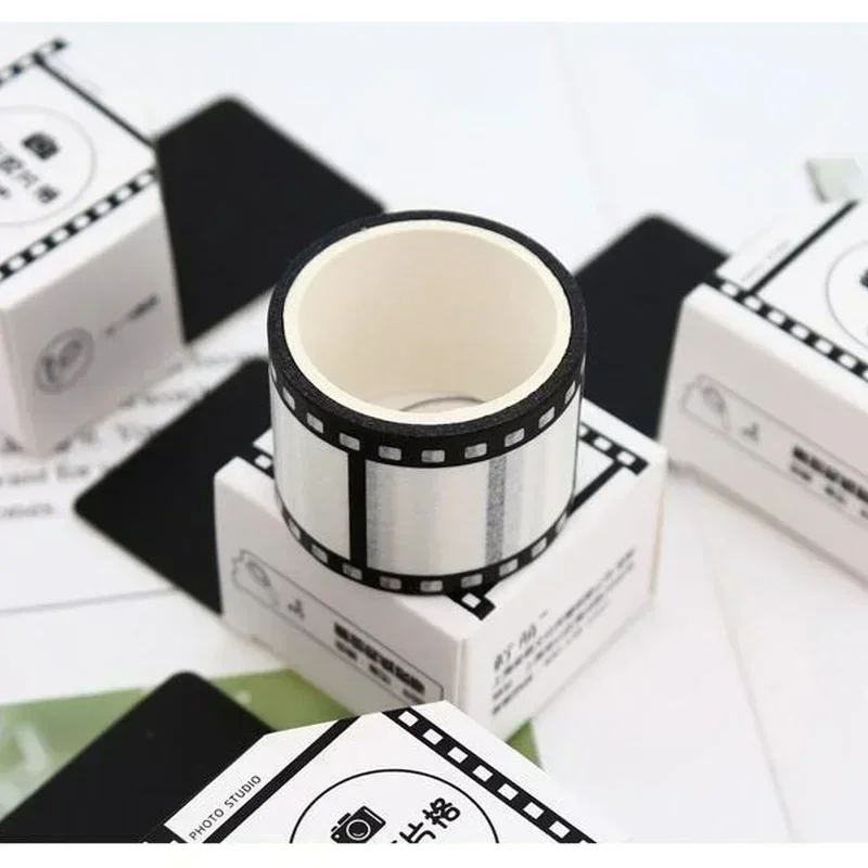 Cinta Washi en blanco y negro para cámara o álbumes de recortes - imagen 3