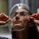 Protector facial antivaho portátil transparente multifuncional