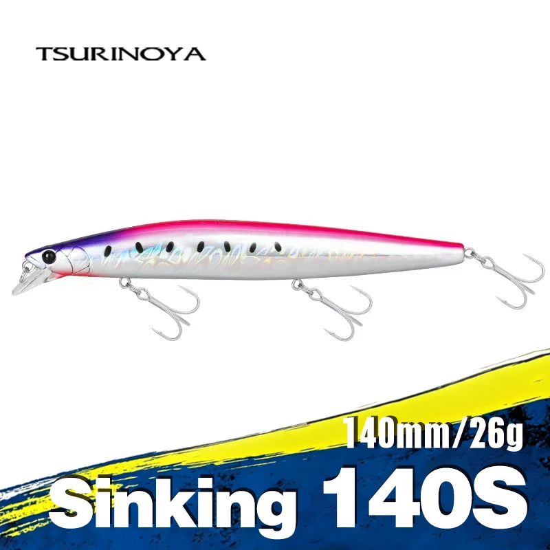 TSURINOYA STINGER 140S Jerkbait Minnow - Señuelo duro de hundimiento - imagen 2