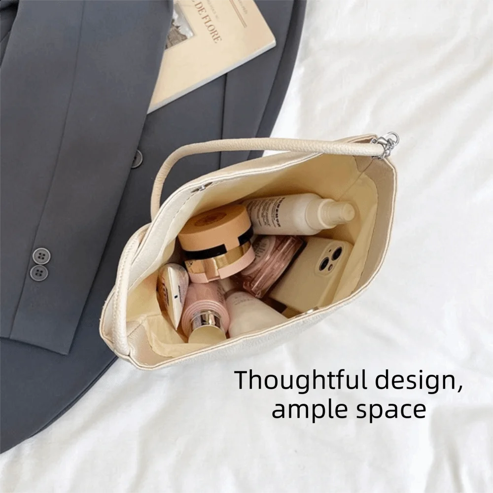 Bolsa de cubo piel sintética con cierre magnético bandolera - imagen 2
