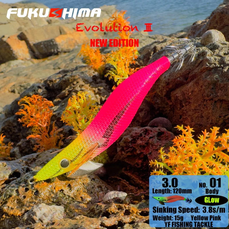 Fukushima III Egi lumínico UV para calamar, señuelo