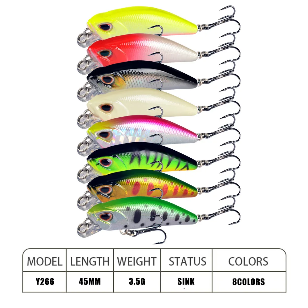Crankbait listo para lanzar y recuperar
