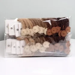 Coletero de peluche con oso adorable té con leche, invierno