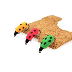 Ninfa Ladybird para pesca con mosca – Lubina trucha salmón