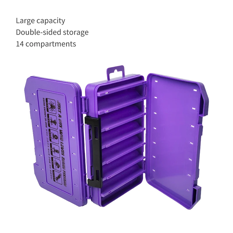 Caja doble cara para señuelos de calamar y accesorios de pesca - imagen 4