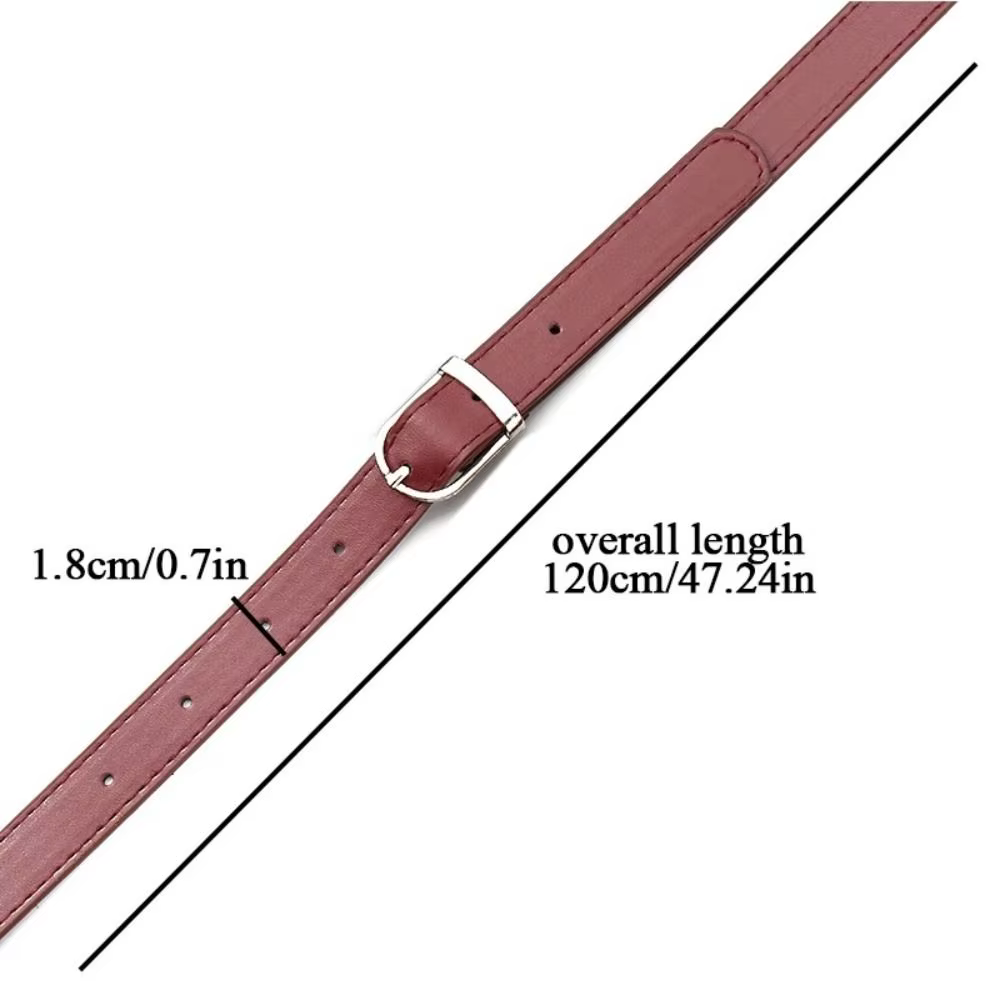 Correa de cuero ajustable para bolso vista lateral