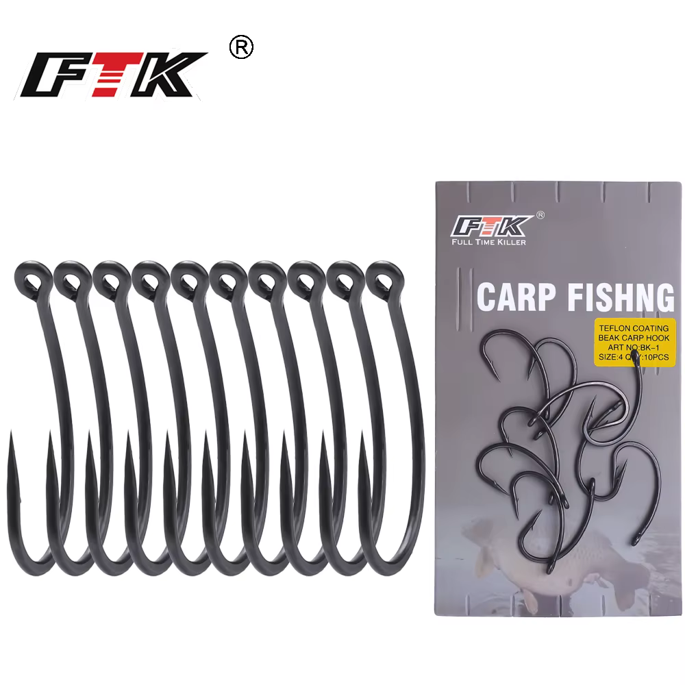 Anzuelos Garra PTFE para carpa – acero alto carbono - imagen 4