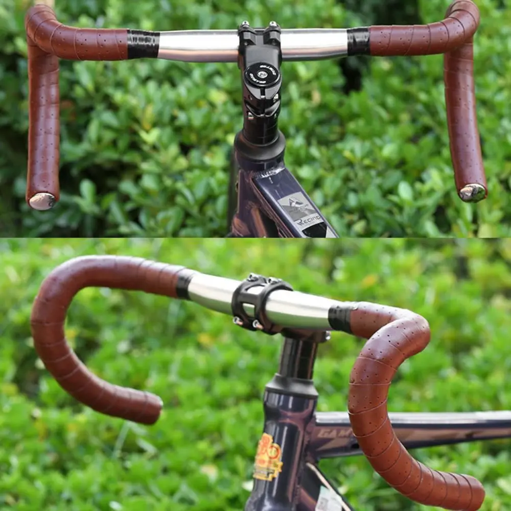 Cinta para manillar de bicicleta de cuero PU antideslizante transpirable - imagen 4