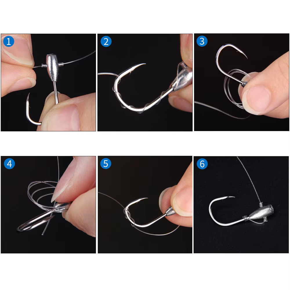 Anzuelos forma lágrima MNFT – Acero carbono para señuelos blandos - imagen 4