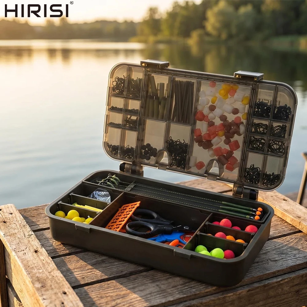 Kit pesca carpa Hirisi con boilies pop-up y aparejos