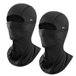 Goture pasamontañas de motocicleta negro transpirable, seda helada