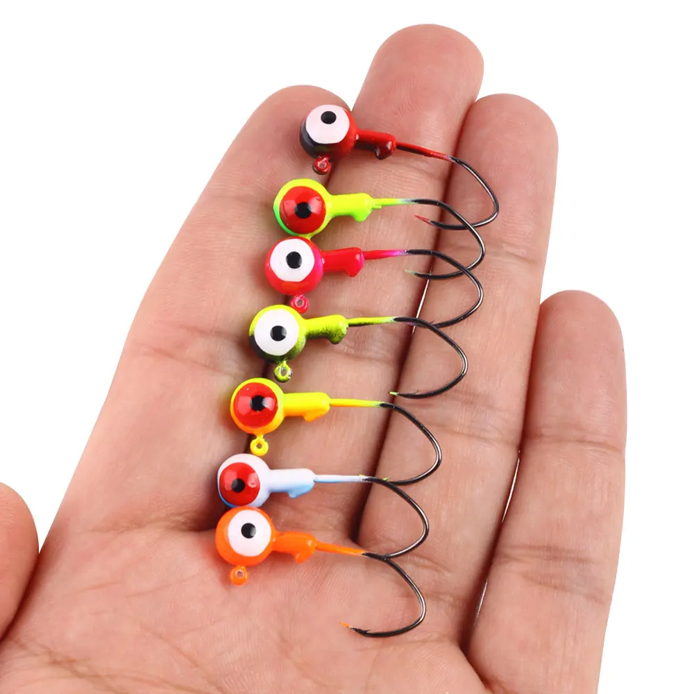 Anzuelos Jig Head con ojos realistas para vinilo - imagen 5