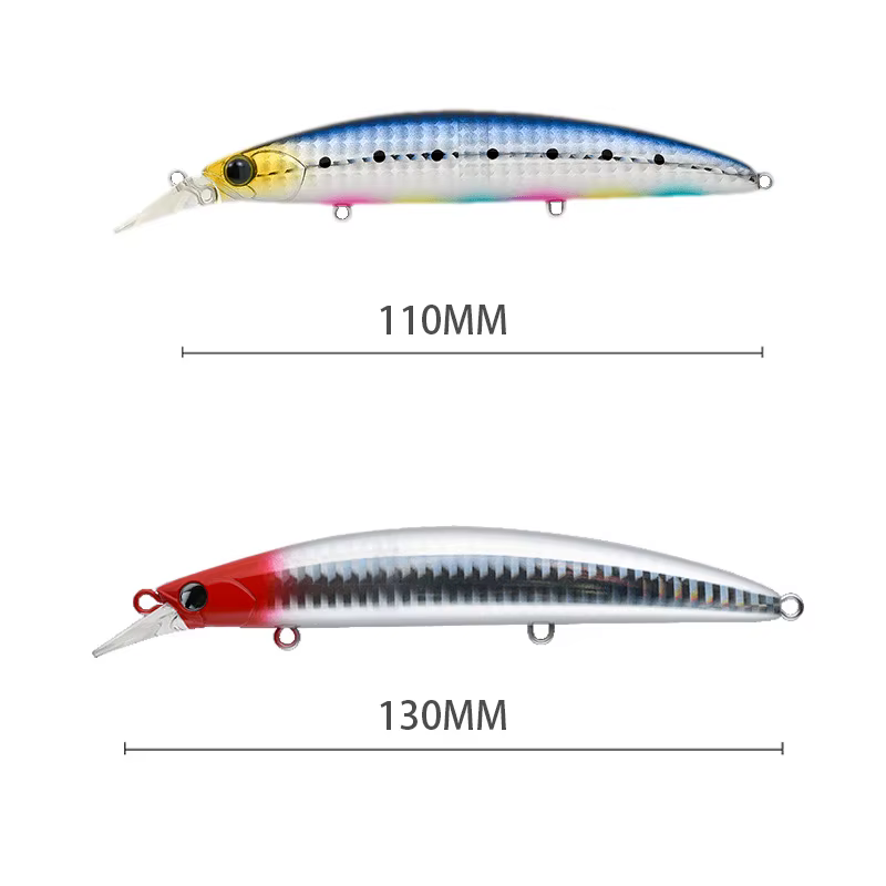 Minnow flotante para lubina – 110mm 19g agua salada - imagen 2