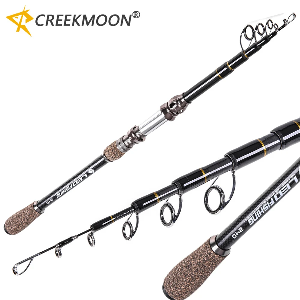 Caña Telescópica Fibra de Carbono Extensible para Pesca - imagen 3