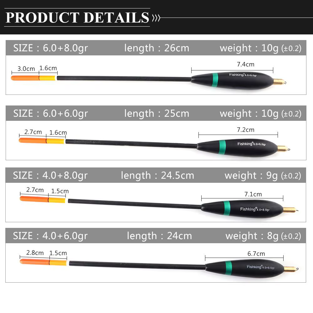 Flotador Bobber madera Paulownia 8g-10g para carpa - imagen 4
