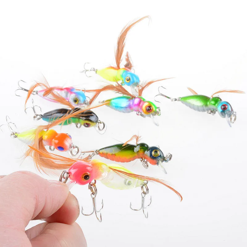 Señuelo minnow de 4.5 cm con acabado biónico
