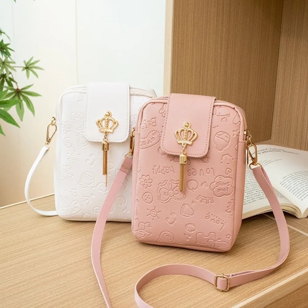 Bolso bandolera mini casual con colgante y estampado para mujer - imagen 4