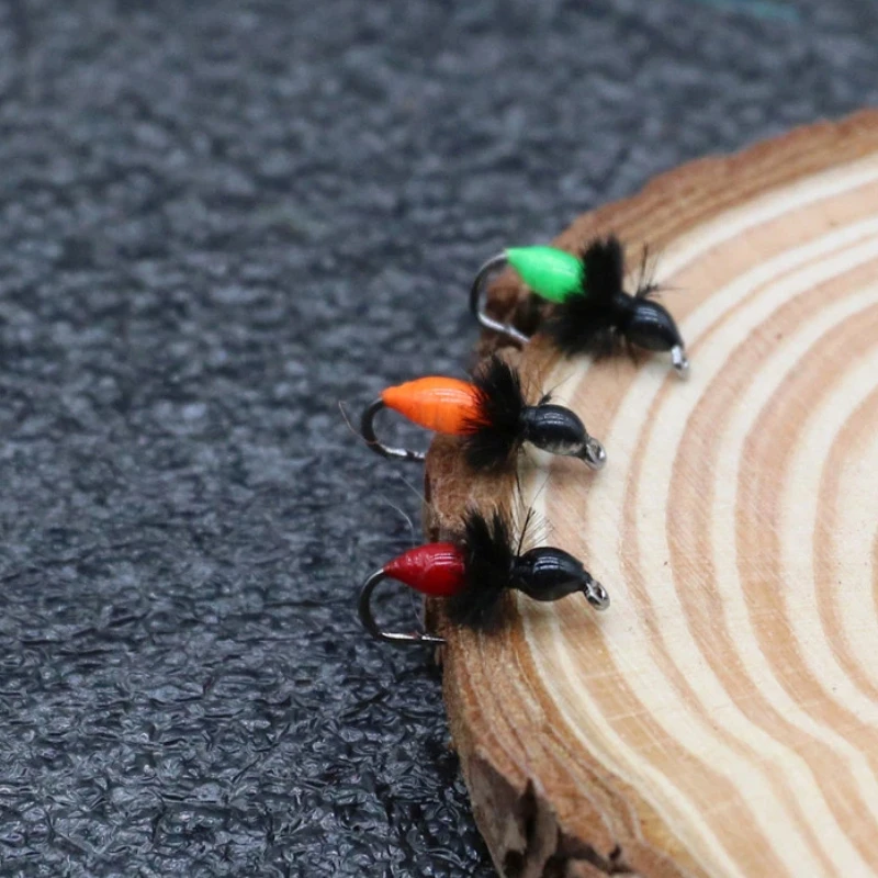 Micro señuelos mosca y mosquito para peces pequeños en agua dulce - imagen 4