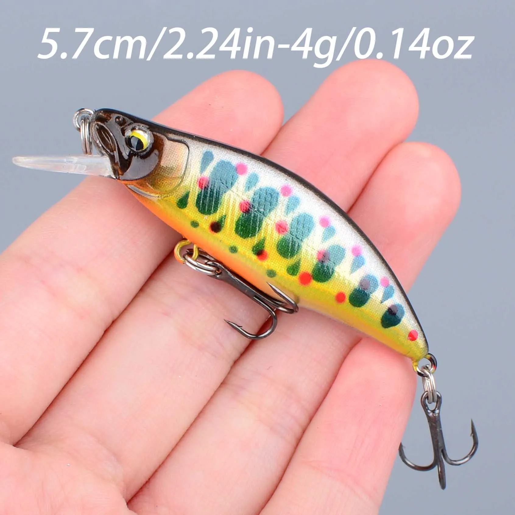 Señuelo de pesca artificial duro y hundible de 4g tipo minnow
