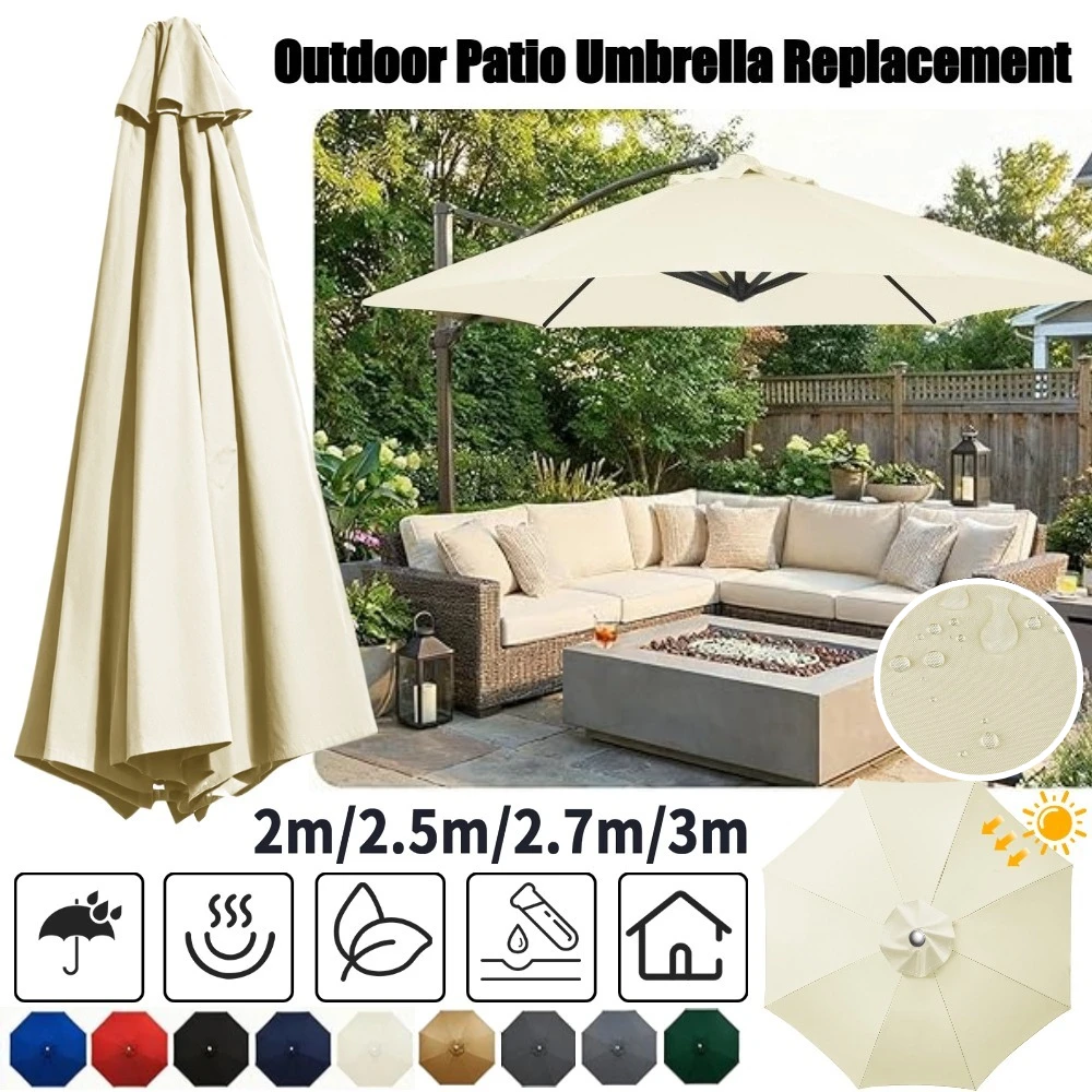 Toldo impermeable de sombrilla de patio – Repuesto para exterior - imagen 3