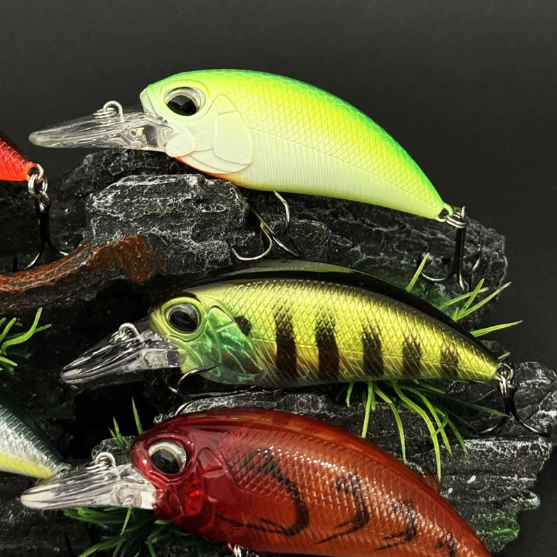 Crankbait flotante realista wobbler jerkbait con anzuelos - imagen 2
