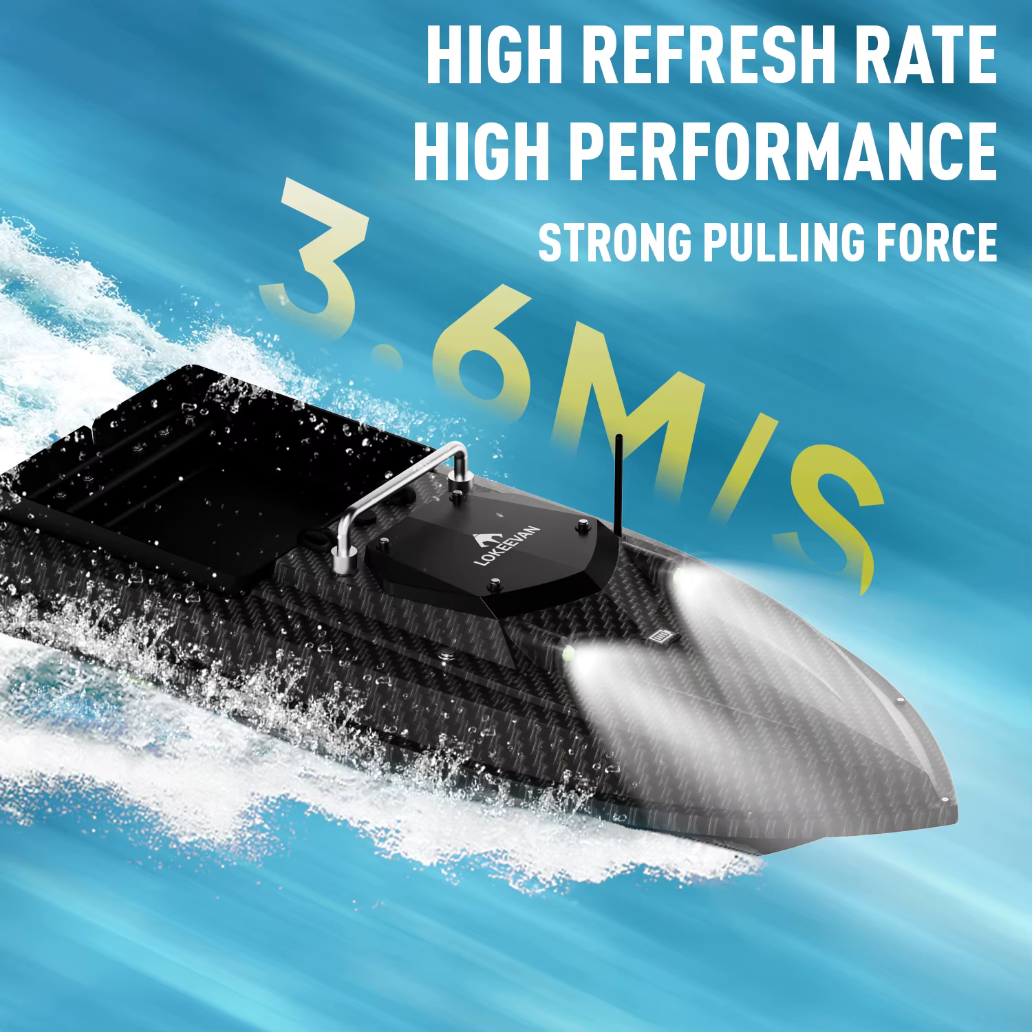 Barco cebador GPS LOKEEVAN – Control 2.4G con retorno automático - imagen 5