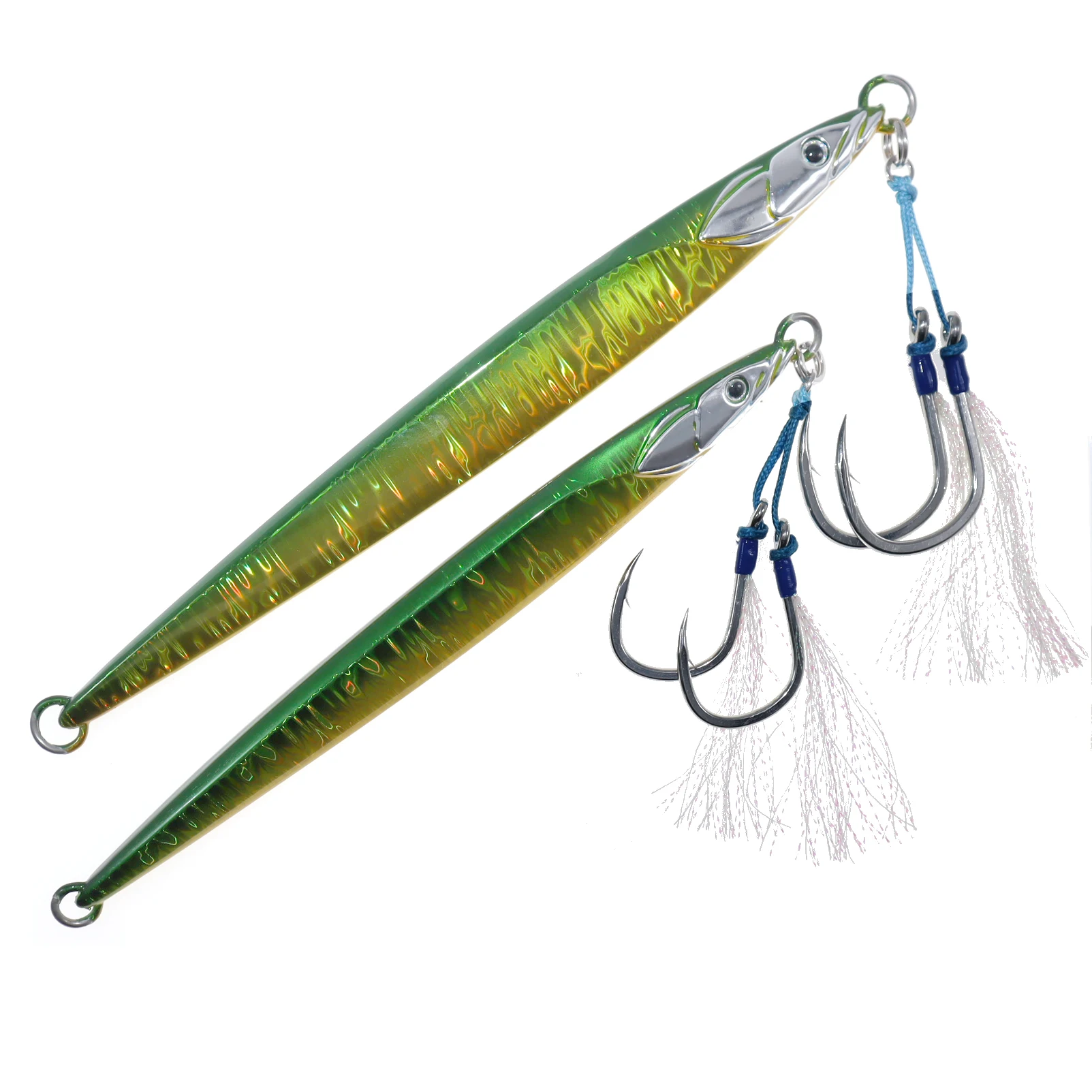Señuelo Jigging doble gancho deslizador de sardina UV mar - imagen 3