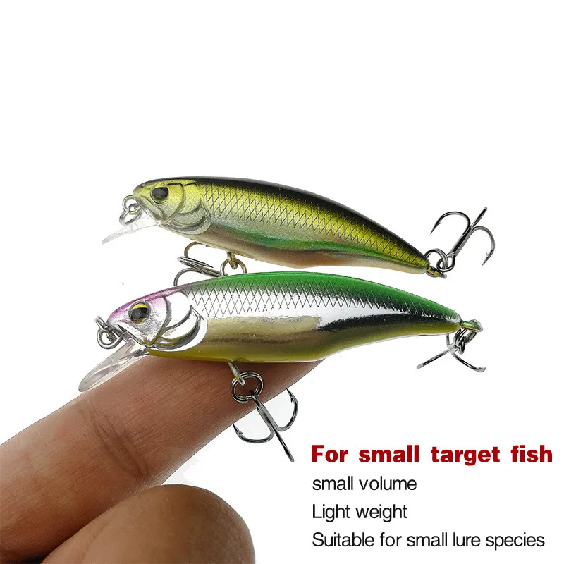 Crankbait Mini Minnow 3D para trucha y lubina con ojos reales - imagen 4