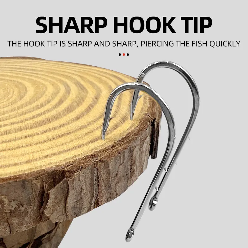 Anzuelos ShareShark de acero alto carbono, mango largo y púas - imagen 2