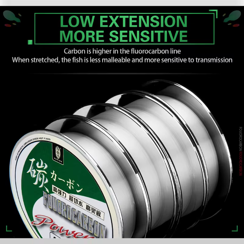 ZUKIBO Fluorocarbono japonés – Hilo invisible para surfcasting - imagen 3