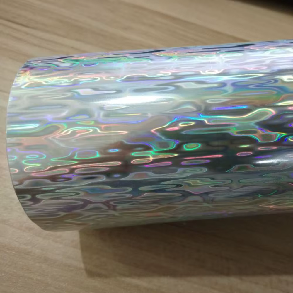 Piel holográfica para señuelos DIY – Lámina láser plateado rosa verde amarillo - imagen 3